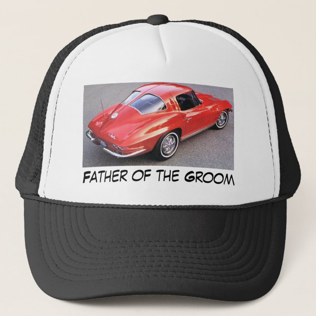Vater der Groom Corvette Truckerkappe (Vorderseite)