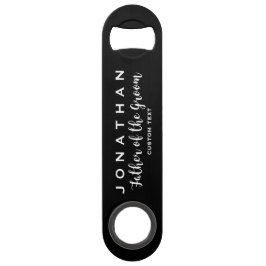 Vater der Groom Custom Wedding Gunst Monogram Speed Flaschenöffner