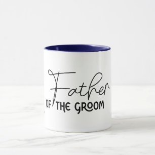 Vater der Groom Flowscript Personalisiert Tasse