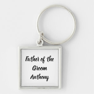 Vater der Groom-Geschenk Individuelle Name Hochzei Schlüsselanhänger