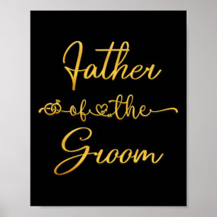 Vater der Groom-Hochzeit-Party-Idee für ihn Poster