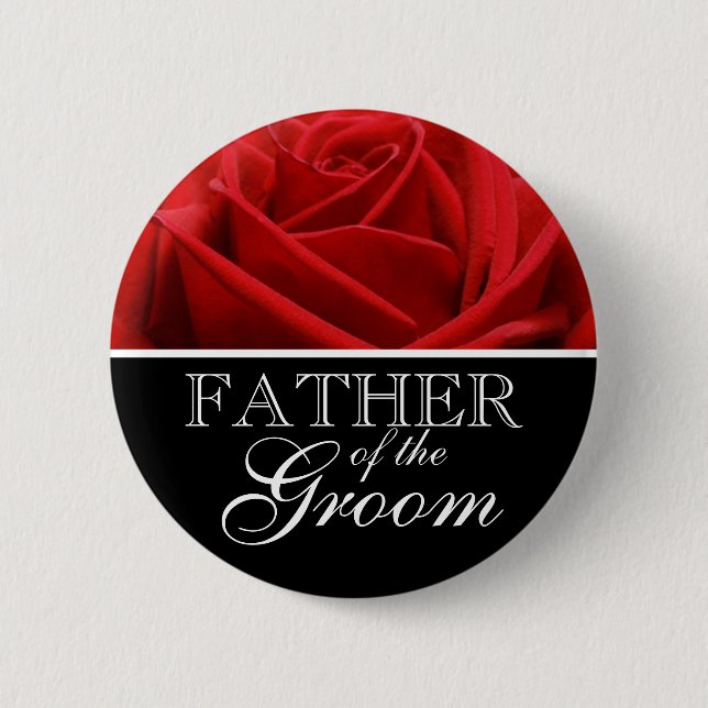 Vater der Groom-Hochzeitsstiftung Buttone Button (Vorderseite)