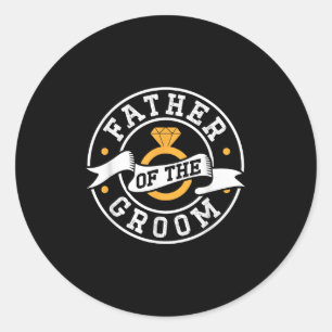 Vater der Groom Redewendungen Bachelor Party Hochz Runder Aufkleber