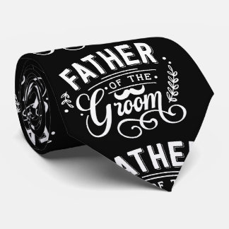 Vater der Groom Schwarz und Weiß Krawatte