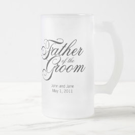 Vater der Groom-Tasse Mattglas Bierglas