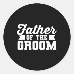 Vater der Groom Vater Hochzeit Bachelor Party Runder Aufkleber