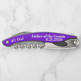 Vater der Groom-Violet-Gastgeschenke Hochzeiten Kellnermesser
