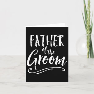 Vater der Groom Wedding Party Vater Paren Karte