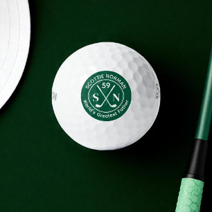 Vater "Der größte Vater der Welt" grün Golfball