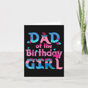 Vater der Jungfrau-Trollfamilie Party Decora Karte