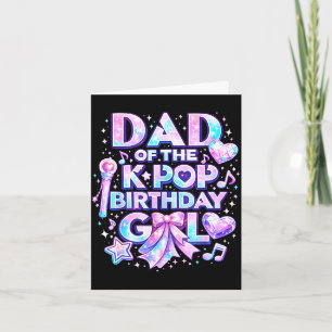 Vater der K-Pop-Birthday-Girls Koreanische Musik M Karte