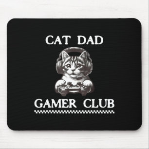 Vater der Katze Gamer Club Lustiger Katzenliebhabe Mousepad