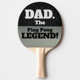 Vater Der legendäre Funny Smack Talk Black Silver Tischtennis Schläger