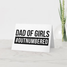 Vater der Mädchen #Outnummered Karte