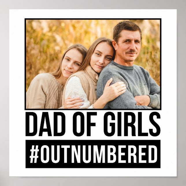 Vater der Mädchen #Outnummered Poster (Vorne)