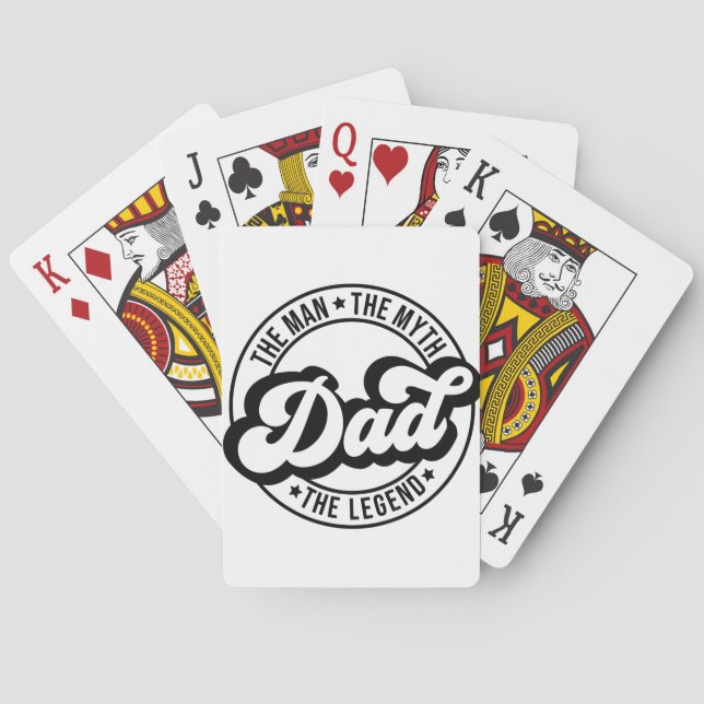 Vater der Mann der Mythos der Legende dada Pop Män Spielkarten (Rückseite)