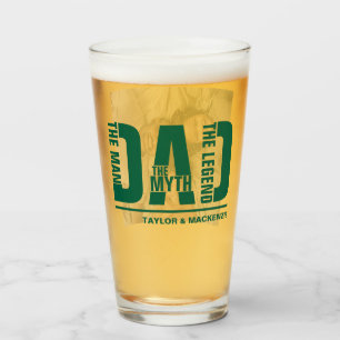 Vater Der Mann der Mythos der Legende Personalisie Glas