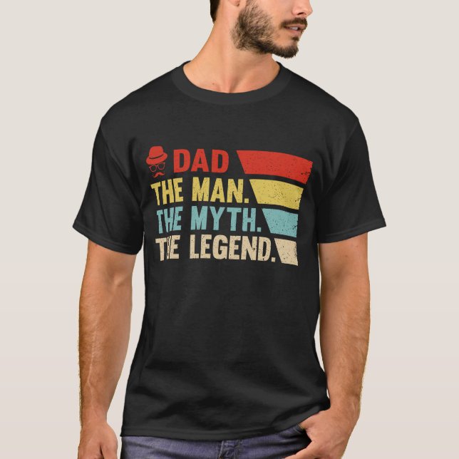 Vater. Der Mann, der Mythos, der Legende. T-Shirt (Vorderseite)