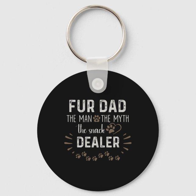 Vater Der Mann, der Mythos der Snack-Händler Hund  Schlüsselanhänger (Vorderseite)