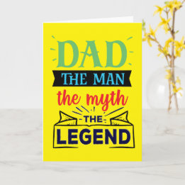 Vater, der Mann, der Mythos, die Legende Karte