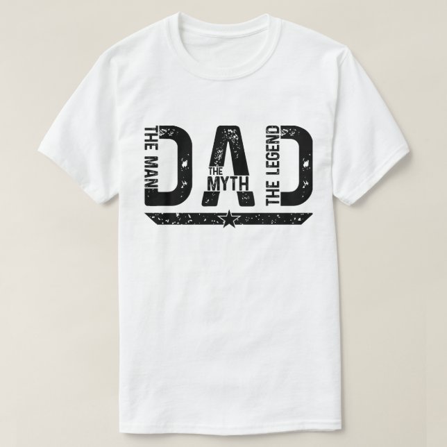 Vater Der Mann, der Mythos, die Legende - kühner V T-Shirt (Design vorne)