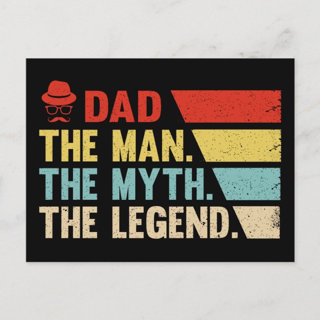 Vater. Der Mann, der Mythos, die Legende. Postkarte (Vorderseite)