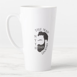 Vater der Mann, der Mythos, die Legende Text schwa Milchtasse