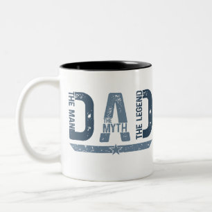 Vater: Der Mann. Der Mythos Die Legende Zweifarbige Tasse