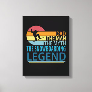 Vater Der Mann der Mythos Die Snowboardlegende Leinwanddruck