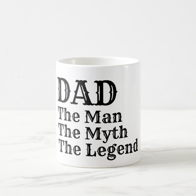 VATER der Mann der Mythos Kaffeetasse (Mittel)