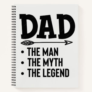 Vater Der Mann Notizbuch
