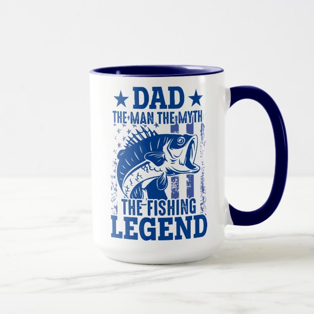Vater - Der Mensch, der Mythos, die Fische Tasse (Rechts)