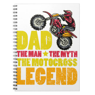 Vater Der Mensch Der Mythos Die Motocross-Legende Notizblock