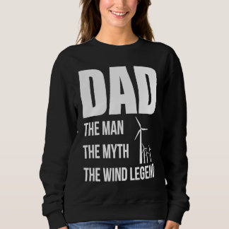 Vater Der Mensch Der Mythos Die Windlegende Papa-V Sweatshirt