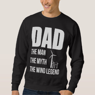 Vater Der Mensch Der Mythos Die Windlegende Papa-V Sweatshirt