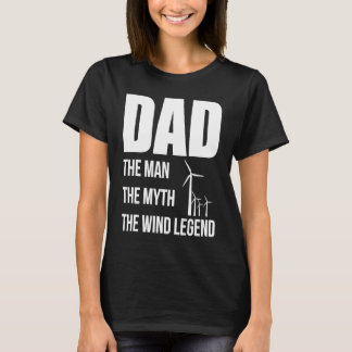 Vater Der Mensch Der Mythos Die Windlegende Papa-V T-Shirt