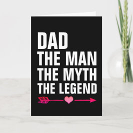 VATER DER MYTH-LEGEND-GEBURTSTAGSKARTE KARTE