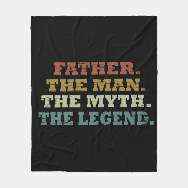 Vater der Mythos-Legende Fleecedecke (Vorderseite)