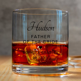 Vater der Personalisierten Hochzeitsfeier Whiskyglas