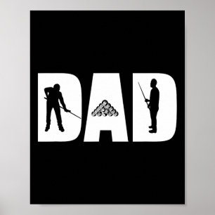 Vater Der Pool Shark Billard Fathed Day Gift Pool Poster