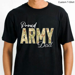 Vater der Proud-Armee / Militärfamilie Schwarz T-Shirt