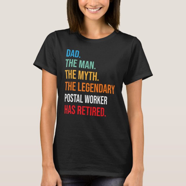 Vater der rechtmäßigen Postangestellten T-Shirt (Vorderseite)