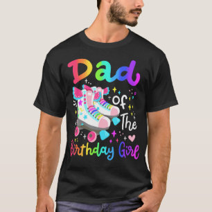 Vater der Skate-Familie der Skater-Roller-Birthday T-Shirt