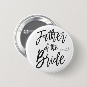 Vater der Skript-Art-kundenspezifischen Hochzeit Button