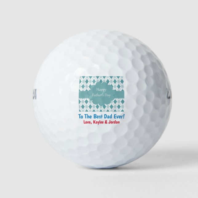 Vater der Welt zum Vater von den Kindern Golfball (Vorderseite)