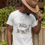 Vater der Wilden Eine Safari Erster Geburtstag T - T-Shirt<br><div class="desc">Eltern des wilden 1. Geburtstags T - Shirt mit niedlichen Safari-Tieren (Giraffe,  Elefant,  Löwe,  Zebra,  Leopard,  Affe,  Bienenfresser) und dem Sprichwort "Papa des Wilden".</div>