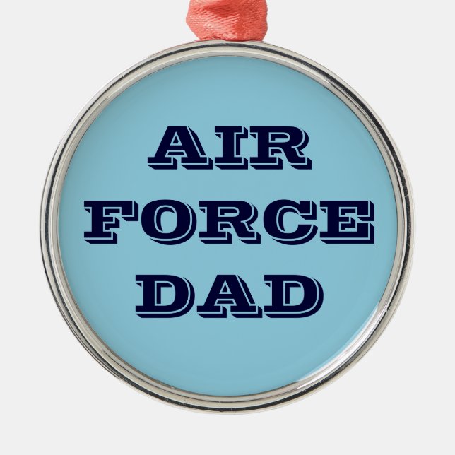 Vater der Zierluftwaffe Ornament Aus Metall (Vorne)