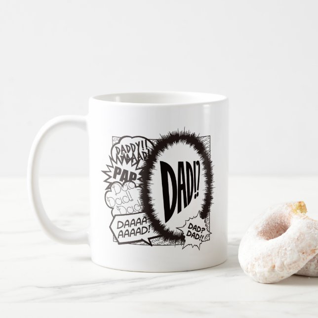 VATER DER ZOLLTasse. Comic-Version Kaffee-Tasse Kaffeetasse (Mit Donut)