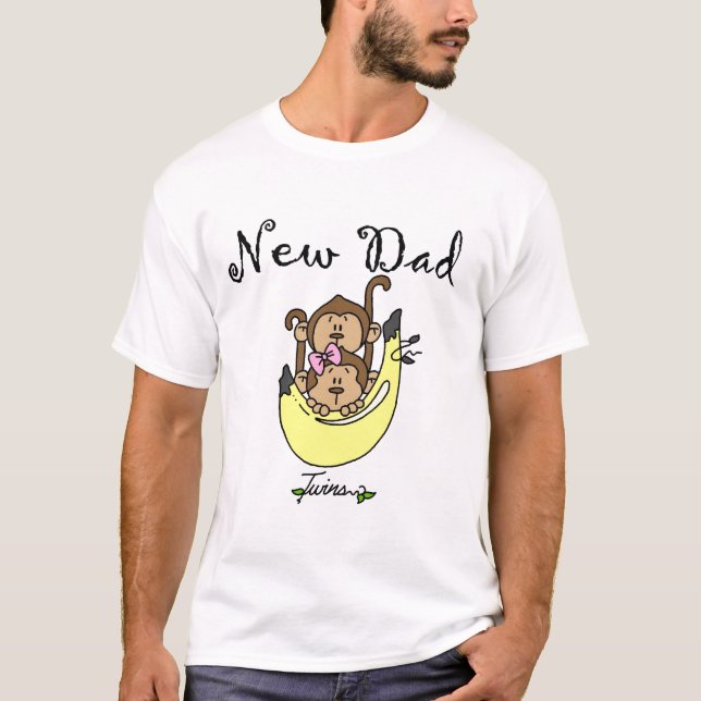 Vater der Zwillinge Junge und der Mädchen-T-Shirts T-Shirt (Vorderseite)