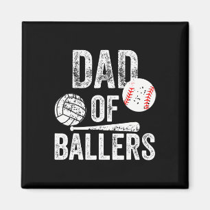 Vater des Ballers Volleyball Baseball-Vater Magnet